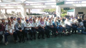 Nisei Veterans gathered for official photo at AJA tribute luncheon