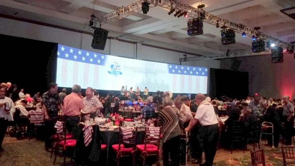 Pearl Harbor 75th Fighting Two Wars luncheon-Dec5-inside photo