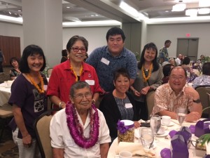 S&D member Gail with 100th Infantry Bn veteran Masaharu Saito and family